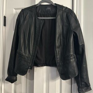 Limited black leather like jacket.
